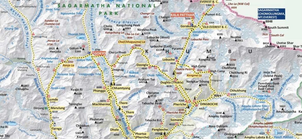 Everest Base Camp Trek Map